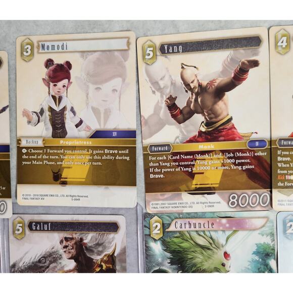 Final Fantasy TCG Lot Of 18 Rare, Hero, And Legend VG+ Pre-owned - Picture 3 of 11